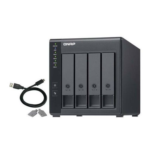 Qnap 004 sata2 4 bay - tr-004-us, 4-bay